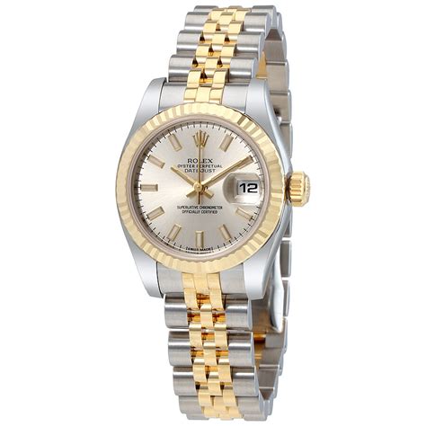 rolex silver and gold womens|Rolex lady Datejust 26 gold.